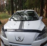 Накладки на фары (реснички) для Peugeot 408 2012-2022
