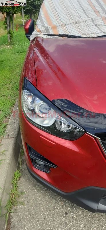Накладки на передние фары (реснички) Mazda CX-5 2011-2015