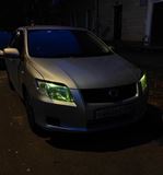 Реснички на фары Toyota Corolla Axio E140 2008-2012