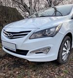Реснички (накладки) на фары Hyundai Solaris 2014-2017 рестайл