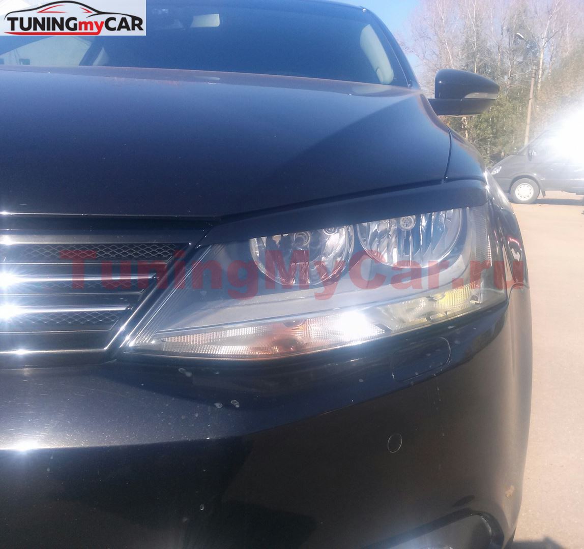 Накладки на фары (реснички) для Volkswagen Jetta 2010-2019