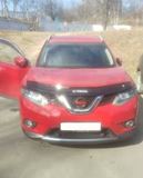 Накладки на передние фары (реснички) Nissan X-trail 2013-2019 (Т32) дорестайлинг