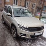 Накладки на передние фары (реснички) для Volkswagen Tiguan 2011-2017