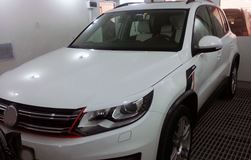 Накладки на передние фары (реснички) для Volkswagen Tiguan 2011-2017
