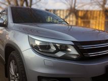 Накладки на передние фары (реснички) для Volkswagen Tiguan 2011-2017