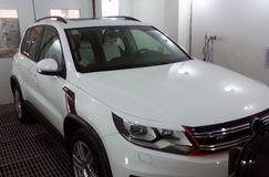 Накладки на передние фары (реснички) для Volkswagen Tiguan 2011-2017