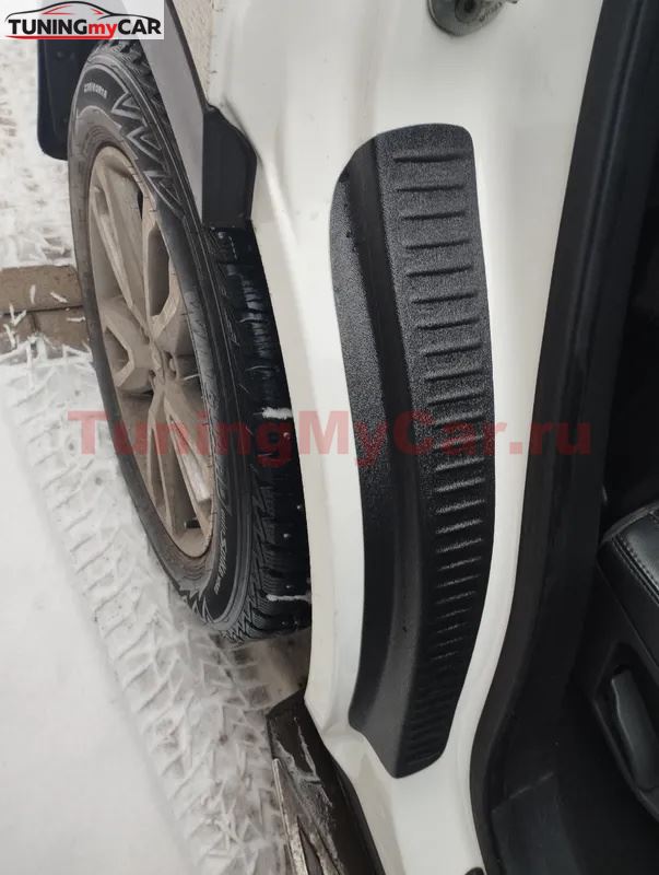 Накладки на внутренние части задних арок СО СКОТЧЕМ ЗМ Hyundai Santa Fe III 2013-2019