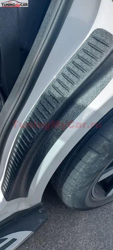 Накладки на внутренние части задних арок БЕЗ СКОТЧА для Hyundai Santa Fe III 2013-2019