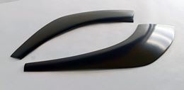 Накладки на передние фары (2 шт) Citroen Jumper (шасси) 2006-2013, Citroen Jumper 2006-2013 (250 кузов)