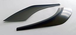 Накладки на передние фары (2 шт) Citroen Jumper (шасси) 2006-2013, Citroen Jumper 2006-2013 (250 кузов)