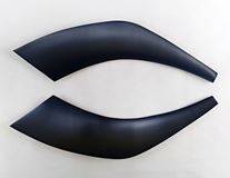 Накладки на передние фары (2 шт) Citroen Jumper (шасси) 2006-2013, Citroen Jumper 2006-2013 (250 кузов)