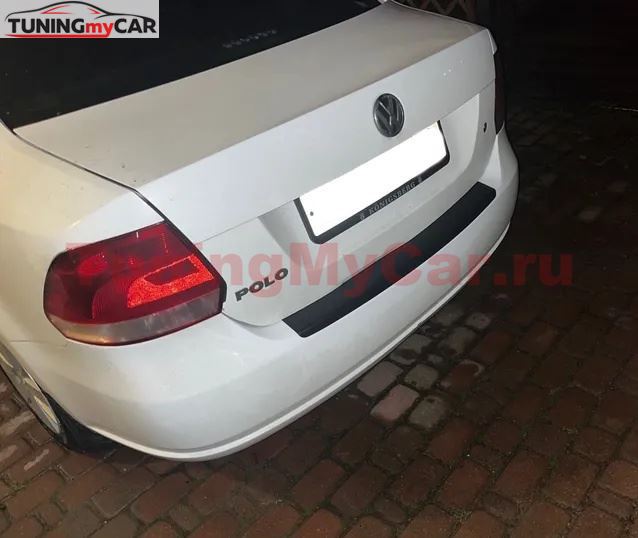 Накладка на задний бампер Volkswagen Polo V 2009-2017