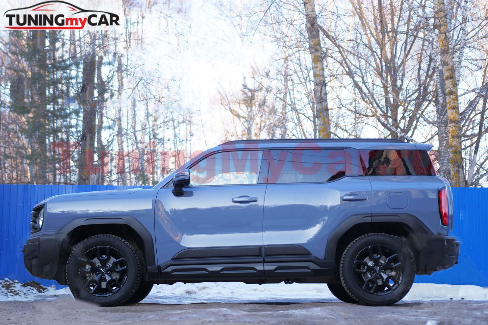 Молдинги на двери Под покраску Со скотчем для Haval H3 2024-
