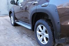 Расширители колесных арок Шагрень Со скотчем для Mitsubishi Pajero Sport 2015-2021