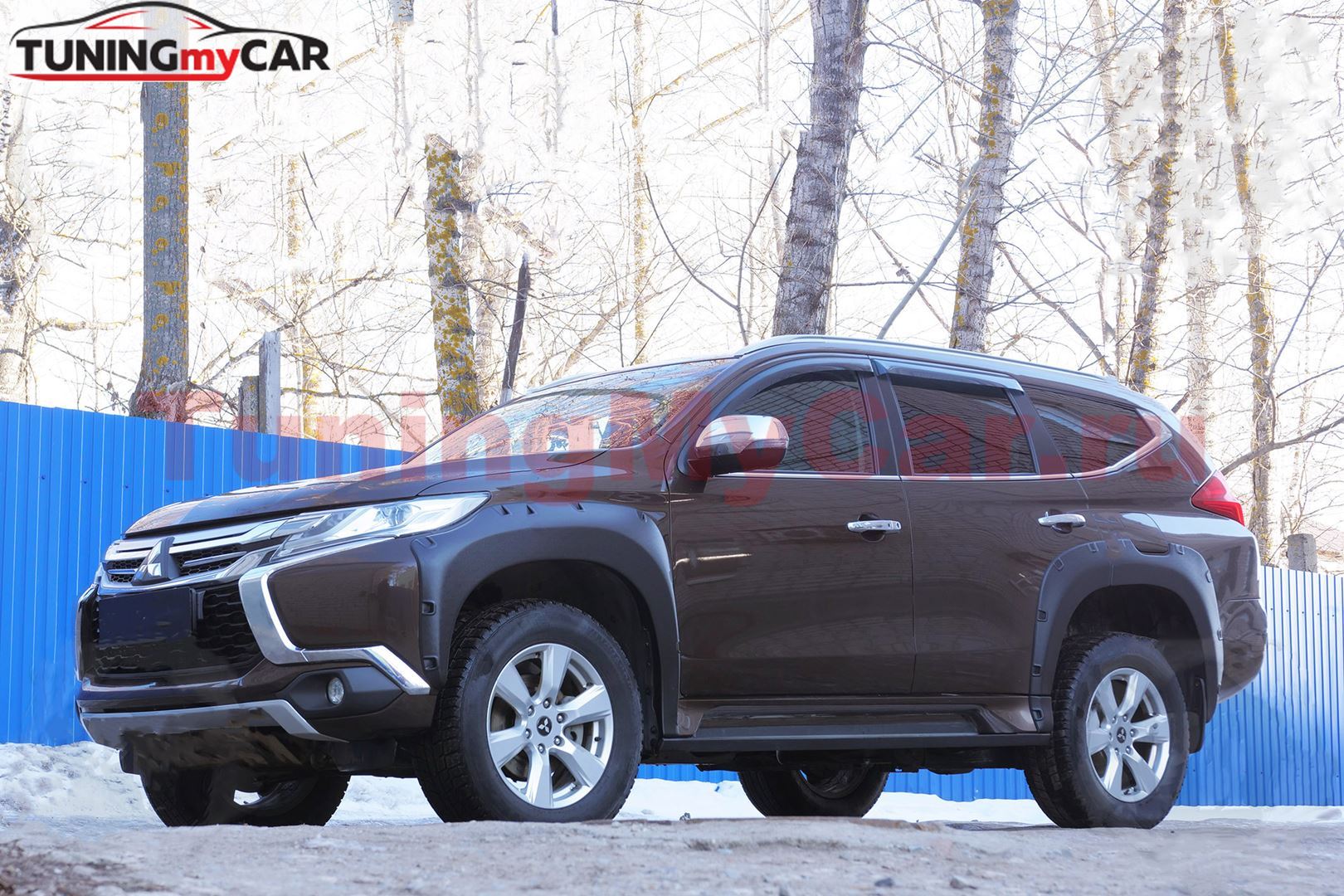 Расширители колесных арок Под покраску Со скотчем для Mitsubishi Pajero Sport 2015-2021