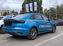 Молдинги на двери Шагрень Со скотчем для Geely Emgrand 2021-