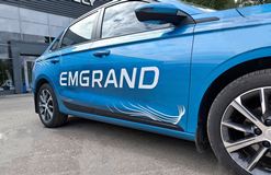 Молдинги на двери Шагрень Со скотчем для Geely Emgrand 2021-