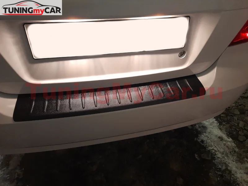 Накладка на задний бампер для Chevrolet Aveo (седан) 2007-2012, Ravon Nexia R3