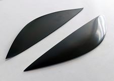 Накладки на передние фары (Реснички) Renault Sandero 2009-2013, Sandero Stepway 2009-2013