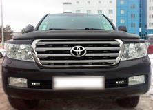 Накладки на передние фары (реснички) Toyota LC 200 2007-2011
