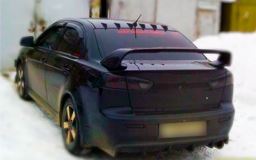 Козырек широкий EVO-style 6 зубьев на крышу Mitsubishi Lancer 10 