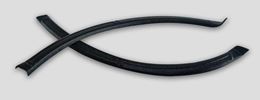 Накладки на внутренние части задних арок (2 шт.) Chevrolet Niva 2002-2008, Chevrolet Niva Bertone 2009-2019, Lada (ВАЗ) Niva 2020-,  Lada (ВАЗ) Niva Travel 2020-(со скотчем)