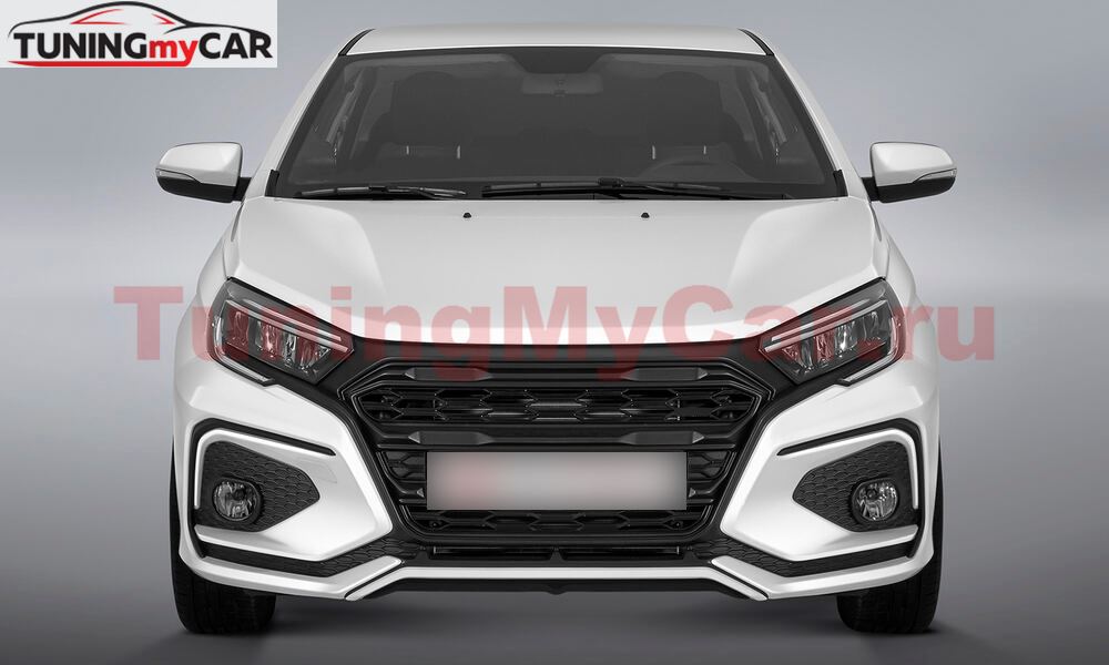 Бампер передний (тюнинг) SWAG под ПТФ для Vesta NG 2022+