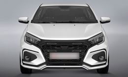 Бампер передний (тюнинг) SWAG под ПТФ для Vesta NG 2022+