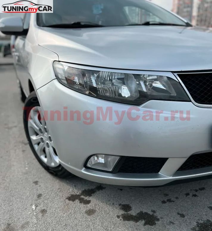 Накладки на передние фары (реснички) Kia Cerato 2008-2013