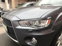 Реснички на фары для Mitsubishi Outlander 2009-2012 рестайлинг