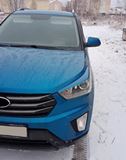 Накладки на передние фары (реснички) для Hyundai Creta 2015-2021