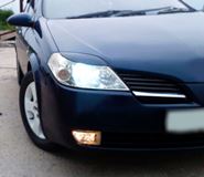 Реснички на фары для Nissan Primera HP12 2002-2008