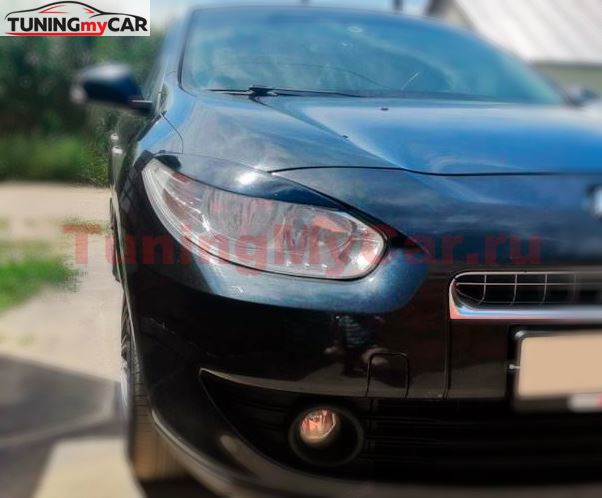 Реснички на фары для Renault Fluence 2009-2013