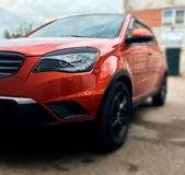 Накладки на фары (реснички) для SsangYong Actyon 2010-2013