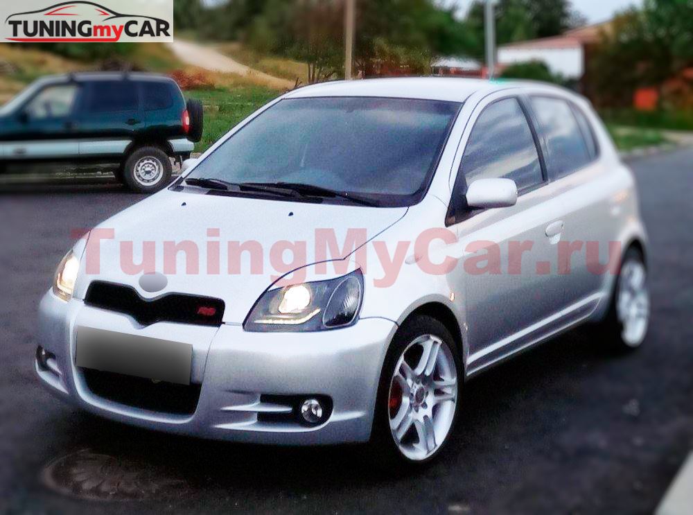 Реснички на фары для Toyota Vitz NCP10 1999-2005
