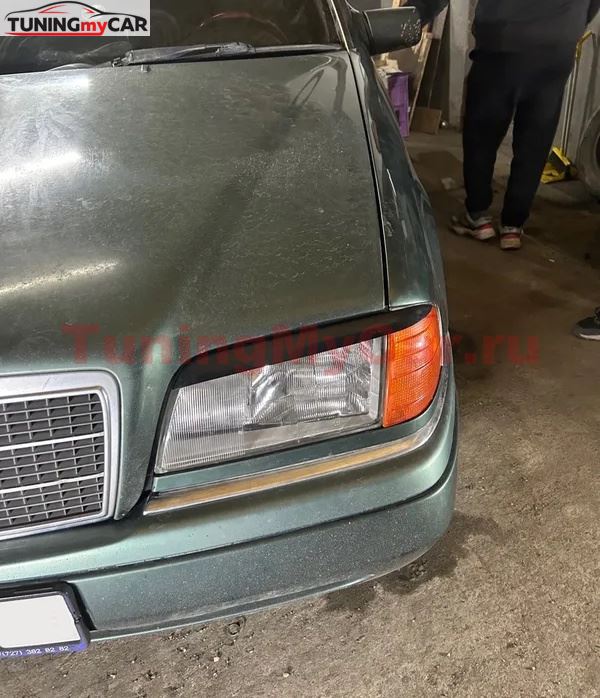 Реснички на фары для Mercedes-Benz C class 1993-2000 (W202, S202)