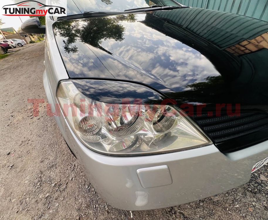 Реснички на фары для Nissan Primera HP12 2002-2008
