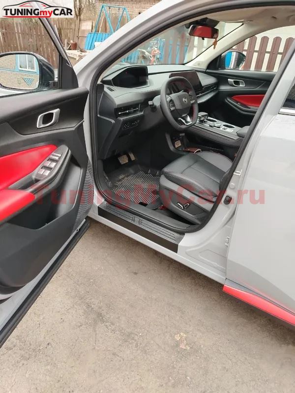 Накладки на внутренние пороги дверей для Changan CS55PLUS 2019-, CS55PLUS 2021-