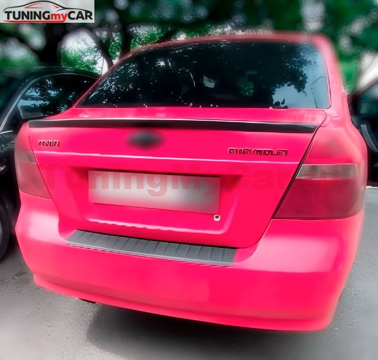 Накладка на задний бампер  для Chevrolet Aveo (седан) 2007-2012, Ravon Nexia R3