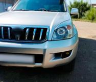 Реснички на фары для Toyota Land Cruiser Prado 120