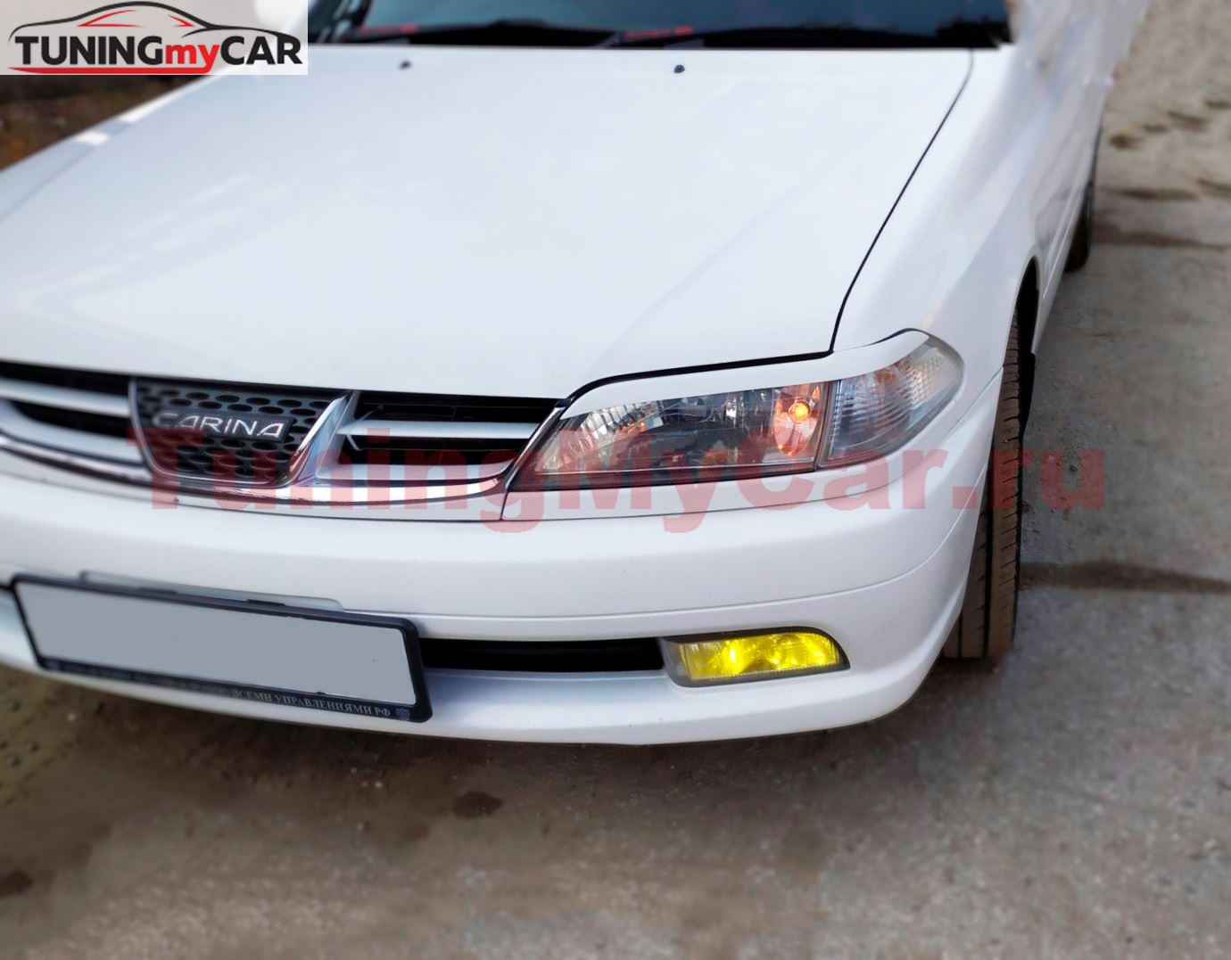 Реснички на фары для Toyota Carina AT210 1996-2001