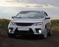 Накладки на передние фары (реснички) Kia Cerato 2008-2013