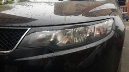 Накладки на передние фары (реснички) Kia Cerato 2008-2013