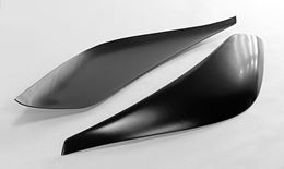 Реснички на фары для Toyota Vitz 2010-2014