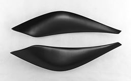 Реснички на фары для Toyota Vitz 2010-2014