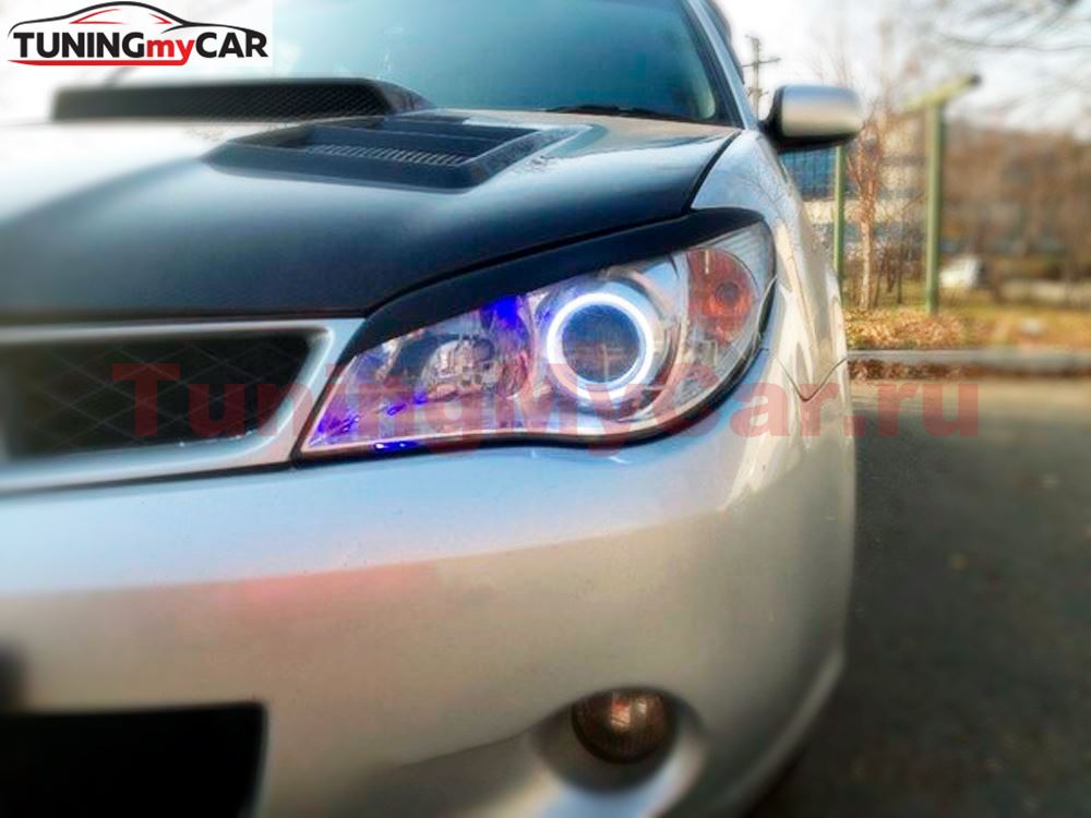 Реснички на фары для Subaru Impreza GD 2005-2007
