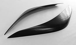 Реснички (накладки) на фары Hyundai Solaris 2014-2017 рестайл