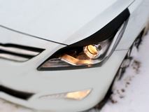 Реснички (накладки) на фары Hyundai Solaris 2014-2017 рестайл