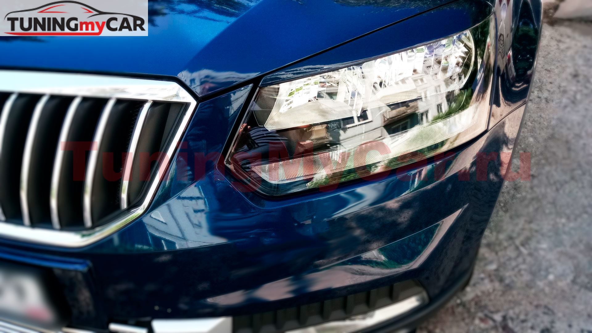 Накладки на фары (реснички) для Skoda Yeti 2013-2018