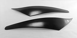 Реснички на фары для Toyota Wish 2005-2009 рестайлинг (боковые накладки)